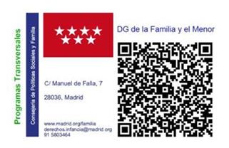 Consejería Familia Comunidad de Madrid