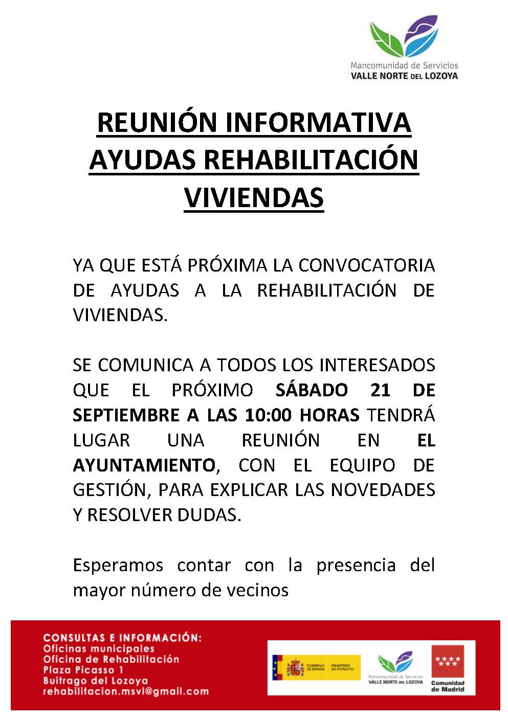 Reunion informativa ayudas rehabilitacion viviendas