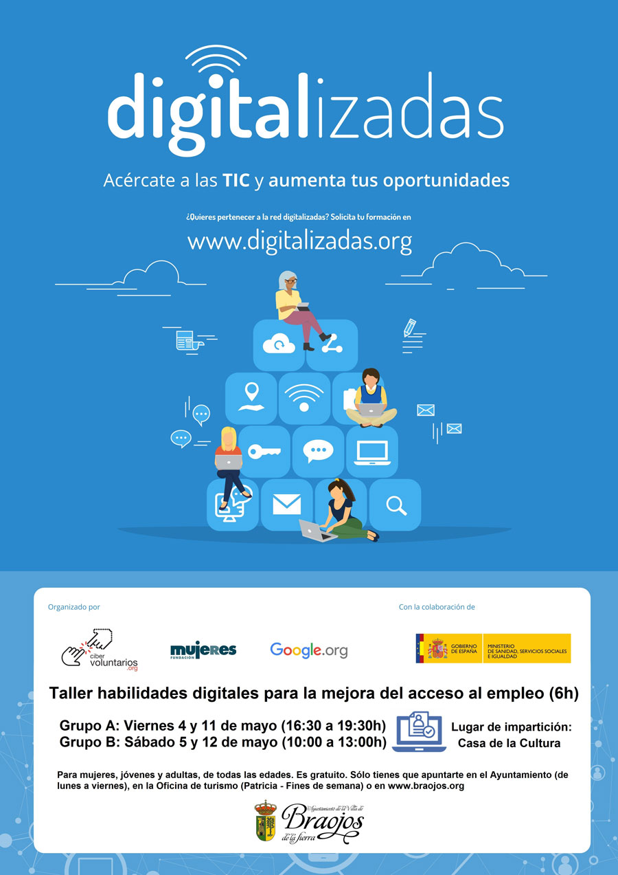 CARTEL DIGITALIZADAS TALLER EMPLEO