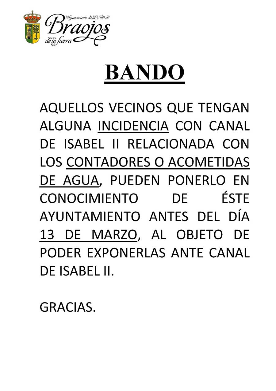 BANDO INCIDENCIAS CONTADORE